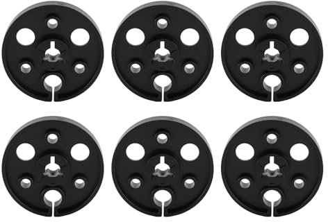 Reel to Reel Tape Controller Nab Nabe, 1/4 7 Zoll Reel Adapter, Ersatz Reel Tape Record Center Nabe für 1/4 7 Zoll Reel to Reel Tonbandgerät (BLACK)