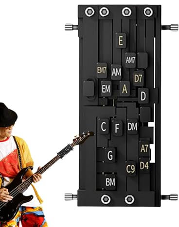 Gitarren-Akkordpresser, Gitarren-Akkord-Lernwerkzeug - Gitarrenakkord-Helfer,Akkord-Lensystem, Gitarrenzubehör, Gitarrentrainer-Tool Für Kinder, Erwachsene, Anfänger