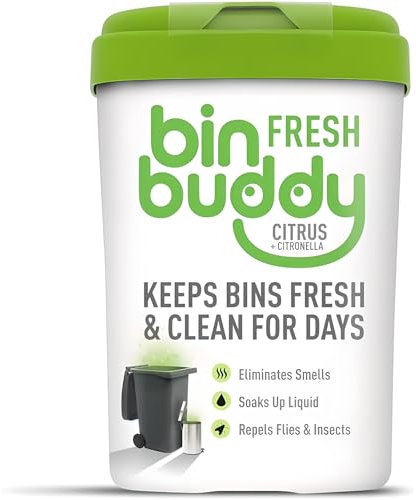 AMK® Bin Buddy Fresh 450g Citrus Zing Keeps Bins Fresh and Clean For Days Eliminates Odours Soaks Up Liquid Repels Insects