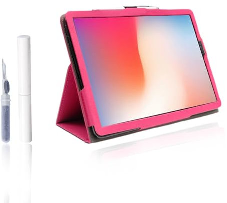 Schutzhülle für AGM Pad T1 Tablets 27,9 cm (11 Zoll), Android 14, leicht, zweifach faltbar, mit Reinigungsstift für Ohrhörer, Rosa
