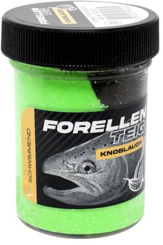 FTM Forellenteig schwimmend 50g - Forellenteig, Farbe/Aroma:Schwarz/Frühlingsgrün - Knoblauch