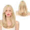 45cm Perücke Blond Damen, Hitzebeständige Natürliche Gerade PerrüCke Frauen, Einstellbare Elastische Langn Für Ostern Weihnachten Cosplay Perücke