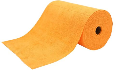 ROGGE Easy CLEAN Mikrofaser Rolle 75x Tücher, 30 x 30 cm, 200 Gr/m², versch. Farben. Super Hochfloor Tücher (orange)