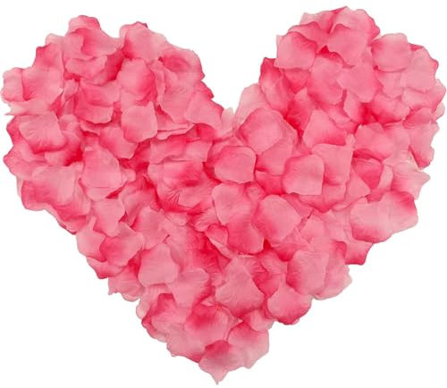 COYUN 1000 Pezzi Petali Di Rosa, Petali Di Rosa Finti, Per Matrimonio San Valentine E Fidanzamento, Centro Tavola, Compleanno, Atmosfera Romantica