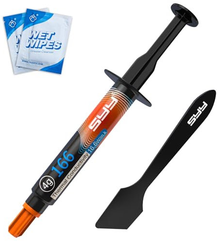 SYY Wärmeleitpaste mit Toolkit Neues Upgrade einfach anzuwenden CPU Wärmeleitpaste, Kühlpaste für IC/Prozessor/CPU/Kühler, Hochleistung auf Kohlenstoffbasis (4G)