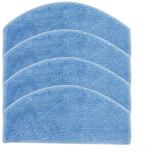 Mikrofaser-Wischtucher Für Laresar Für Mars 01 Und Für Lubluelu Saugroboter, 4/10 Stück Ersatz-Mopptücher, Grau, Einfache Installation, Langlebig, Roboterstaubsauger Ersatzteile(4 PACK)