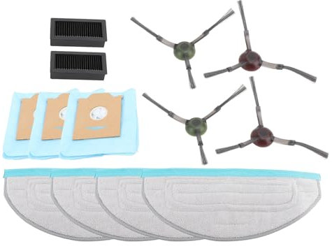 TOOLSGO 11Pcs Replacement Parts Kit Compatible with Yeedi CC/Cube Robot Vacuum Cleaner Includes Mop Pads Filters Dust Bags Side Brushes