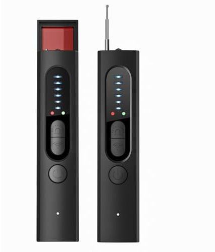 Wanzen Detektor, Versteckter Kamera Detektor Wanzenfinder, RF Signal Bug Detector für GSM GPS Locator Tracker Abhörgeräte, Anti Spy Anti-Aufnahme Detektoren für Hotel Heim Büro Auto Reise, Schwarz