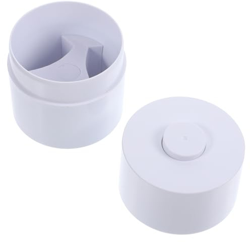 Alipis Compact White Eyelash Glue Storage Container with Sealed Design Lash Extension Holder for Multiple Bottles Portable and Dustproof Organizer for Home Travel and Salon Use