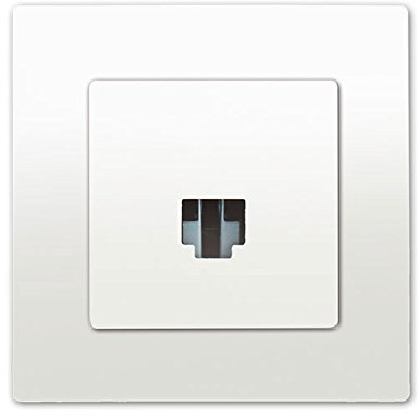 Prise RJ45 Blanc Delta Viva + Plaque Blanc