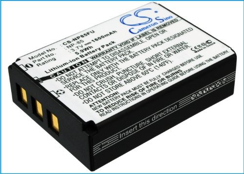 CS-NP85FU Batterie 1600mAh Compatible avec [Fujifilm] Finepix F305, FinePix SL1000, Finepix SL240, SL245, SL260, SL280, SL300, SL305 remplace NP-85
