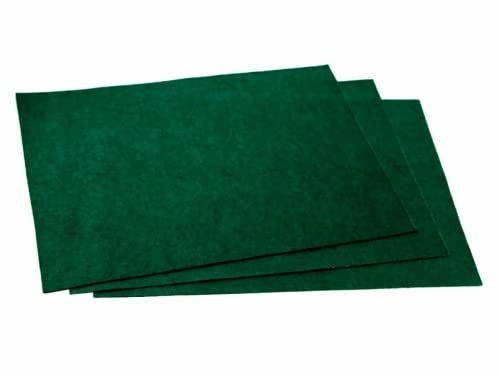 Tela de fieltro acrílico liso 9 x 12 Rectángulo Verde acebo - por hoja
