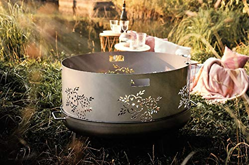 Czaja Feuerschalen® Funkenschutz Blumenmotiv passend für alle Feuerschalen Ø 60 cm und Ø 55 cm