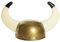 Gold Helmet - Pack of 1 - Plastic Gold Helmet With 2 Horns - Perfect for Viking Fancy Dress