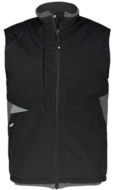 DASSY® Fusion Softshell-Weste - Größe M - SCHWARZ/ANTHRAZITGRAU