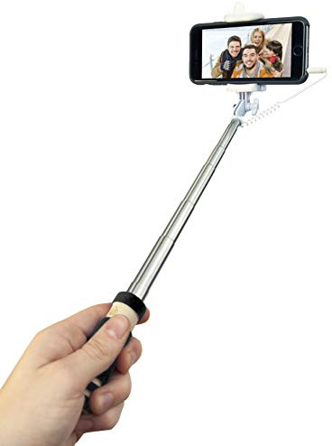 iN Lustiger Mini-Selfie-Stick für Mono-Pod, ausziehbar, kompakt