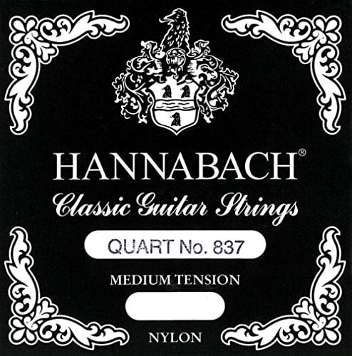 Hannabach Classical Guitar Strings Series 837 Medium Tension for Quart Guitar, plain nylon, scale 540-560 mm - E2-8372MT