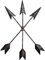Gusseisen drei Pfeil Wand Decor