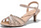 DREAM PAIRS Womens Wedding Prom Bridal Shoes Ladies Ankle Strap Peep Toe Low Kitten Heels Sandals Party Occassion Dress Shoe,Gold Size 7 UK, NINA-166