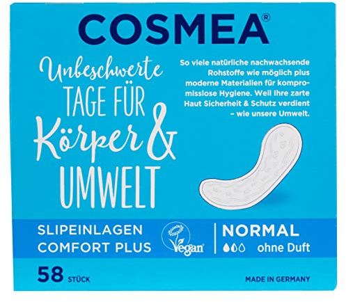 Cosmea Slipeinlagen, Normal ohne Duft, 5er Pack (5 x 58 Stück)