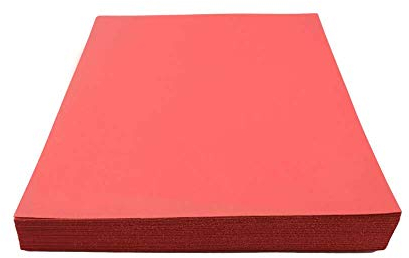 House of & Papier A4 220 gsm farbiger Karte – Rot (100 Stück Blatt)
