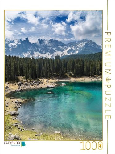 CALVENDO Puzzle KARERSEE mit Bergkulisse | 1000 Teile Lege-Größe 48 x 64 cm Foto-Puzzle für glückliche Stunden
