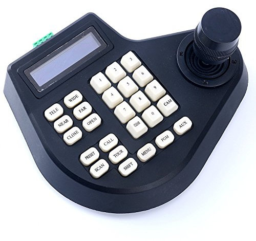 PTZ Speed Dome Camera Controller Joystick Keyboard 2D LCD Display For CCTV Security Systems