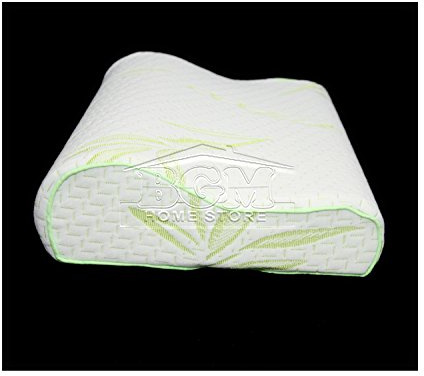LARGE BAMBOO CONTOUR MEMORY FOAM PILLOW LUXURY SOFT ORTHOPAEDIC HEAD NECK SUPPORT 62L