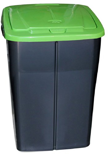Mondex Müllsortierer 45 Liter mit grünem Deckel