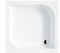 VBChome Duschwanne 70x70 cm Duschtasse ohne Schürze Quadrat ARES + Siphon fi50 befliesbar