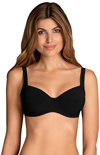 Rosa Faia Mix & Match Parte Superiore del Bikini, Nero, 42 Donna