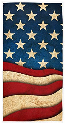 BKEOY Badetuch Amerika 4. Juli Star Artikel Flagge Handtuch Strandtücher