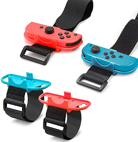 EEEKit 2 Stück Armband für Just Dance 2022 2021 2020 2019, Elastischer Armbinden Gurt für Nintendo Switch Joy Con Controller