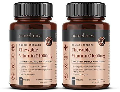 Double Strength Chewable Vitamin C 1000mg x 240 Tablets - 8 Months Supply