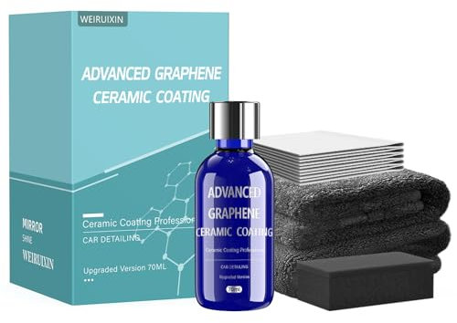 Revestimiento de cerámica 10H 3.0, alto brillo, hidrofobicidad, antiarañazos, fácil de usar, kit de protección de pintura de espejo, 50 ml, revestimiento de nano cerámica con guantes sellador