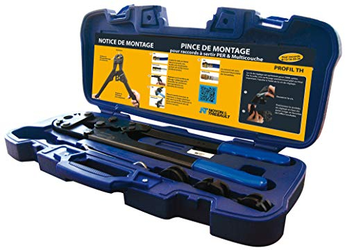 Pinza de prensar para accesorios multicapa y PER, perfil TH, estuche NOYON & THIEBAULT