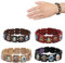 WINBST Holzarmband, 4 Stück Jesus Christus Heiligen Stretch Rosenkranz Perlen Gebetsarmband Armband Katholizismus Bracelet