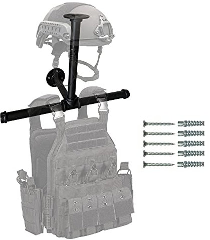 Wall Mount Hanger Holder Iron Tactical Gear For Training Vest,Armor Breastplate Helmet Organizer