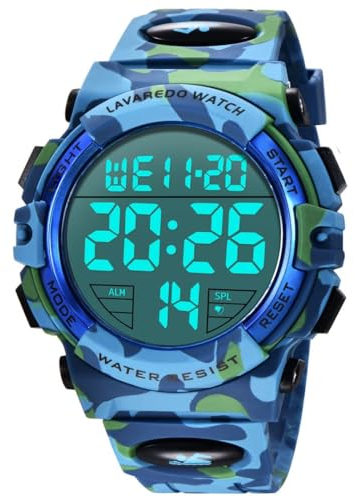 BEN NEVIS Herren Uhren Digital Sport Outdoor Armbanduhr 5 ATM wasserdichte Uhr mit Alarm/Kalender/Stoppuhr/Stoßfest