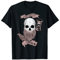 Memento Mori Stoicism Geschenk Bart-Totenkopf Stunde Uhr T-Shirt