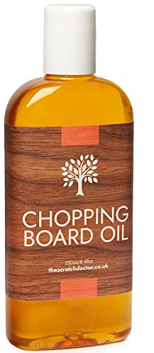 Scratch Doctor Chopping Board Oil 250ml Food Safe Wood Oil for Cutting Board, Utensils, Worktops, Furniture
