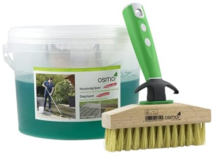 dégrisant Gel Puissance 2.5L et Brosse de Nettoyage pour terrasse