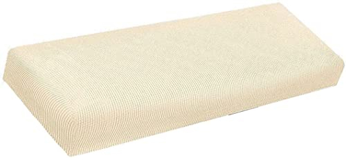ZZDZW Bezug für Esszimmerbank,Bezug für Sitzbank Stretch Holzbank Schonbezug Bezug Für Fußhocker Bank Sitzbank Hocker Husse Flurbank Stuhlhusse Sofabank Bezüge (Color : Beige, Size : 130-150cm)