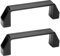 Ganter Normelemente | 2 Stück | Bügelgriffe - GN 528-PP-132-8,5-SW | Kunststoff Polypropylen | Bohrungsabstand: 132 mm