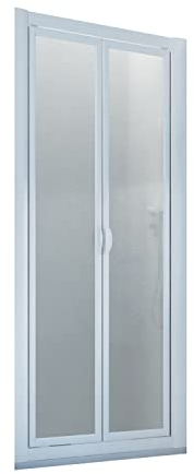 Porte douche en niche saloon 80 CM H 190 en Acrylique mod. Delta