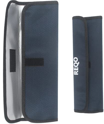 REQO Flat Iron Travel Case Heat Resistant,Curling Iron Pouch Bag Hair Straightener Organizer Durable Lightweight Cover Sleeve (2 Pack)