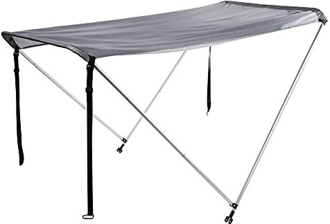 Auvent Parasol Kayak, Canoë Auvent, Tige en Alliage D'Aluminium 210D Enduit Tissu Oxford Pare-Soleil pour Canot Canoë Kayak Bateau, Bateau de Pêche pour Canot Gonflable