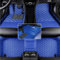 Nsgdda Nach Maß Auto Fußmatten Auto Matte Anpassbare 98% Auto Modell PU Leder voller bedeckter Schutz Advanced Performance Liners (Blau)