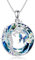 YAFEINI Baum des Lebens Schmetterling Kette für Damen 925 Sterling Silber Kristall Schmetterling Anhänger Baum des Lebens Schmuck Geschenk