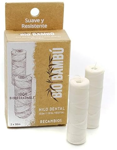 BIOBAMBÚ Zahnseide, ideal für Erwachsene, Unisex